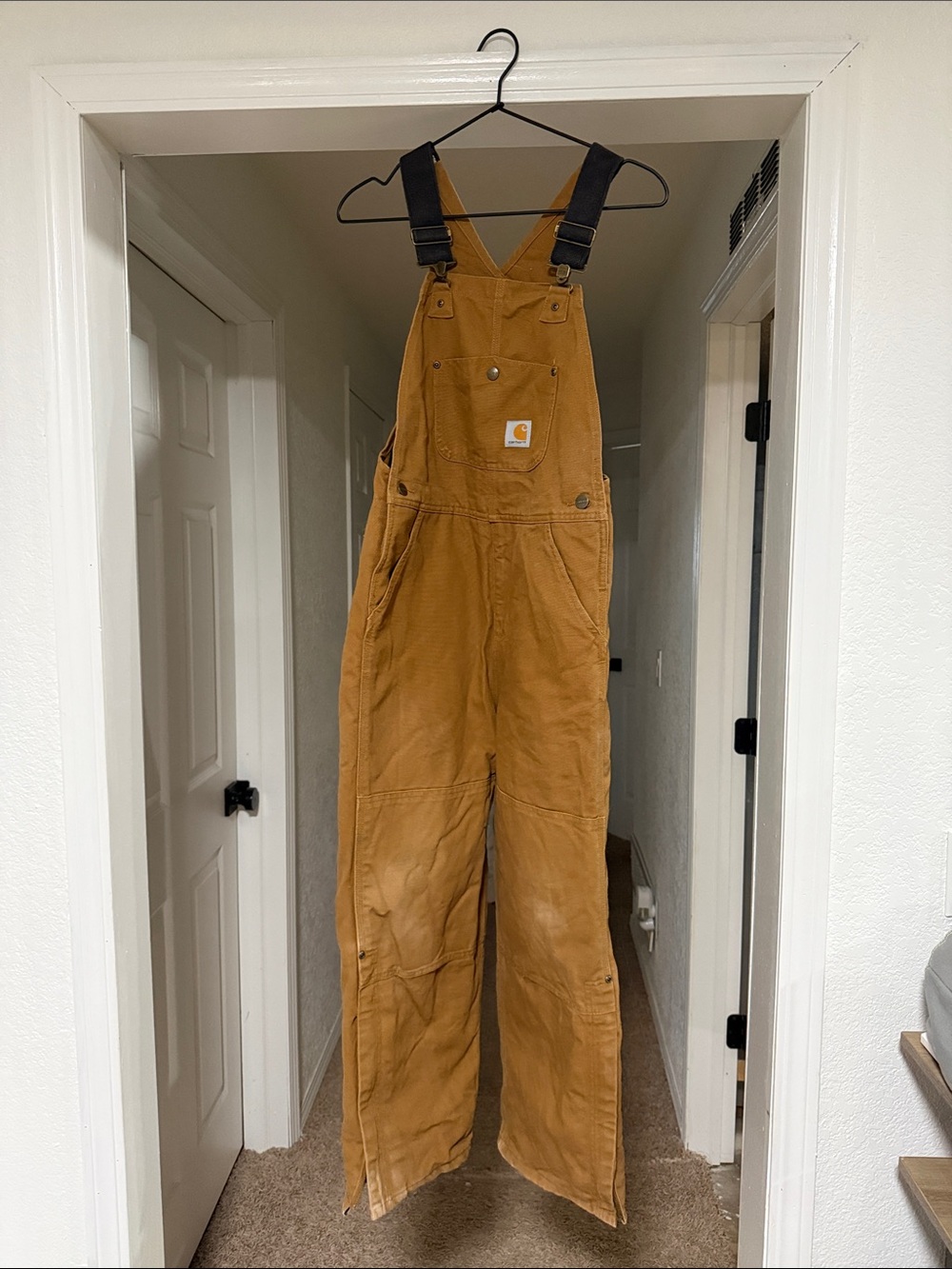 Carhartt kids Tan Brown Duck Bib Overalls